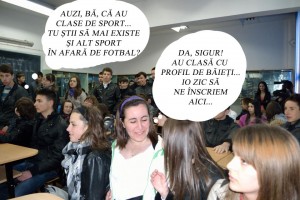 În vizită la liceu...